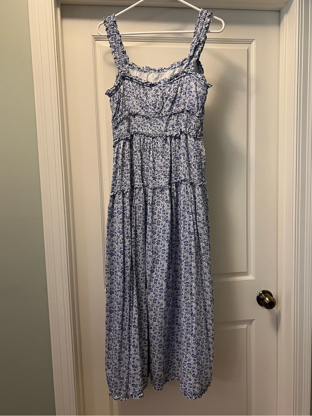 Gap x Doen Floral Blue Maxi Dress - Picture 3 of 3